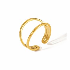 Inel dublu placat cu aur