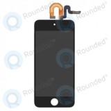 Capacul frontal al modulului de afișare + digitizer negru pentru iPod Touch 5G, 6G