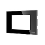 Cumpara ieftin Rama din sticla securizata Luxion cu suport 3M, negru, standard italian