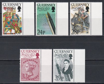Guernsey 1993 - A 200-a aniversare a nașterii lui Thomas de la Rue, MNH foto