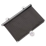 Parasolar auto cu ventuze retractabil negru 68 cm x 125 cm