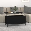 VidaXL Măsuță de cafea, negru, 90x44,5x45 cm, lemn compozit
