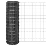 vidaXL Euro gard, gri, 25 x 1,2 m, oțel 142516