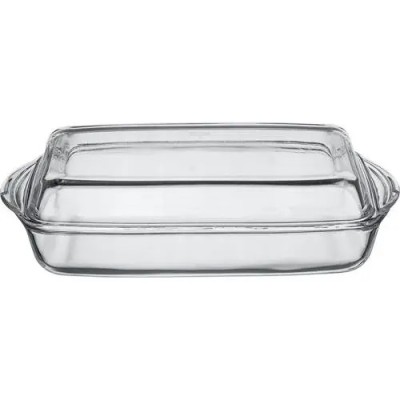 Vas termorezistent dreptunghiular cu capac-2 L/BORCAM foto