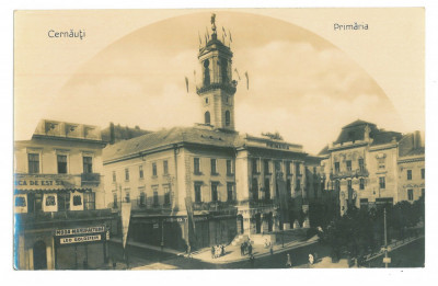 5026 - CERNAUTI, Bucovina, Market - old postcard, real PHOTO - unused foto