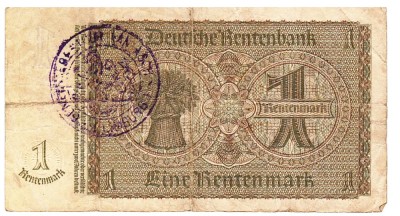 Germania 1 Mark 1937 P-137b Timbru de razboi Waffen SS Seria 2970530 foto