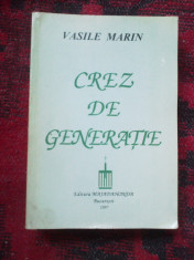 n2 CREZ DE GENERATIE - VASILE MARIN foto