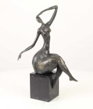 Nud modern- statueta din bronz cu un soclu din marmura FA-45