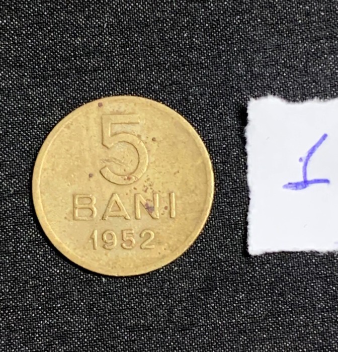 Moneda 5 bani 1952 RPR