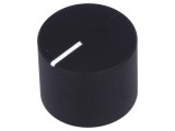 Buton rotativ negru cu indicator aluminiu 6mm