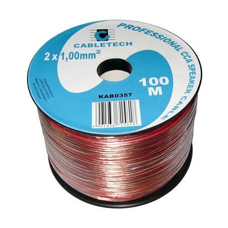 CABLU DIFUZOR CCA 2X1.00MM TRANSPARENT 100M EuroGoods Quality CABLU DIFUZOR CCA 2X1.00MM TRANSPARENT 100M EuroGoods Quality