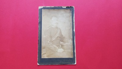 CDV Buzau Militar Uniforma Foto Atelier Carl Bomches foto