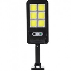 Lampa solara 60w cu senzor miscare, 6 x LED COB si 2 x acumulatori : Set - 5 buc