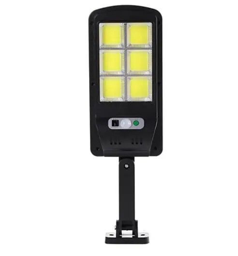 Lampa solara 60w cu senzor miscare, 6 x LED COB si 2 x acumulatori : Set - 2 buc