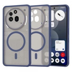 Husa MagSafe pentru Nothing Phone (3a) Pro, Techsuit, HaloFrost, Bleumarin