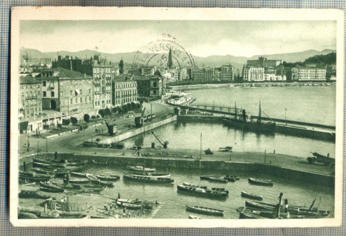 AD 290 C. P. VECHE -SAN SEBSTIAN - EL MUELLE -SPANIA CIRCULATA 1934