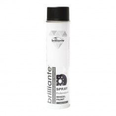 Spray Vopsea Jante Brilliante, Negru Mat, 600ml