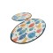 Set 2 Covorase baie Fish Colorful, 60 x 100 cm, 50 x 60 cm, Antiderapant, Multicolor