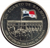 Panama 25 centesimos 2016 - Retrocedarea canalului - 1999, KM-156 UNC !!!, America Centrala si de Sud
