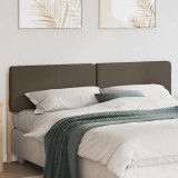 vidaXL Tăblie tapițată Maro și taupe 180 cm Lemn de pin masiv 880056