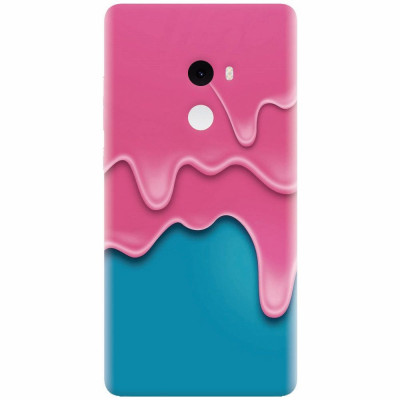Husa silicon pentru Xiaomi Mi Mix 2, Pink Liquid Dripping foto