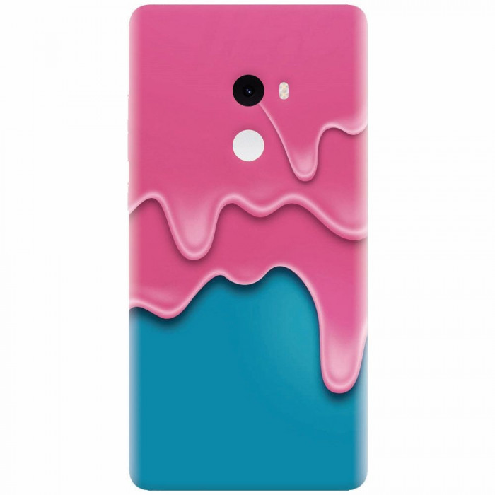 Husa silicon pentru Xiaomi Mi Mix 2, Pink Liquid Dripping