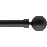 Galerie Perdea Simpla Ext 120-210 Cm/Fi28/Gaia &ndash; Negru Mat Material Fier Forjat