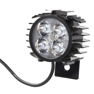 Far cu claxon trotineta electrica bicicleta LED PUTERNIC 12V 24V 36V 48V 60V 72V foto