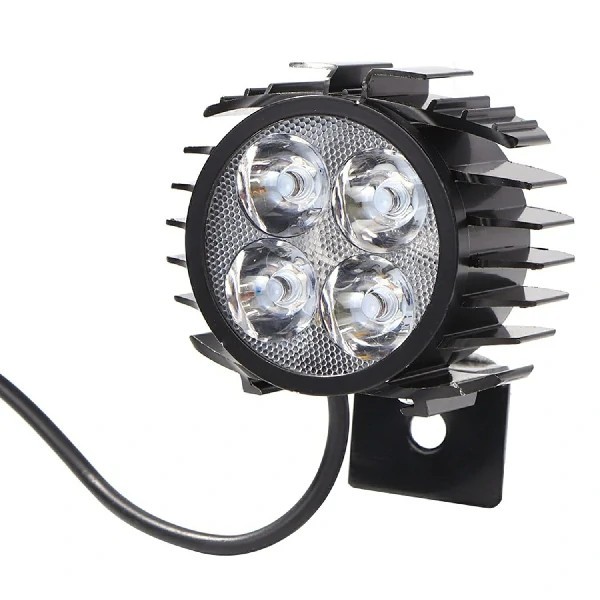 Far cu claxon trotineta electrica bicicleta LED PUTERNIC 12V 24V 36V 48V 60V 72V
