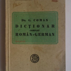 Dictionar complet roman - german - Dr. G. Coman