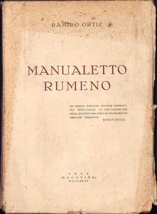 HST 220SP Manualetto rumeno 1936 Ramiro Ortiz