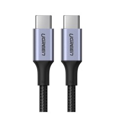 Cablu Date si Incarcare USB Type-C la USB Type-C UGREEN, 2 m, PD/QC 3.0 , 5A, 100W, Gri