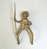 Calaret cu lance statueta de alama Sierra Leone