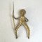 Calaret cu lance statueta de alama Sierra Leone