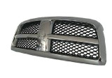 Grila masca fata Dodge Ram (Ds/Dj), 09.2008-2011, fata, cu rama crom; negru; complet; honey comb