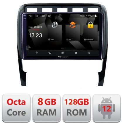 Navigatie Porsche Cayenne 2002-2011 5960Pro-443 Android Octa Core Qualcomm 2K Qled 8+128 DTS DSP 360 4G Optical CarStore Technology