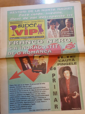 ziarul super VIP anul 1,nr. 1 - 13-21 mai 1996-adrian enache,inter. ilie nastase foto