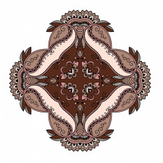 Sticker decorativ Mandala, Maro, 50 cm , 1062STK