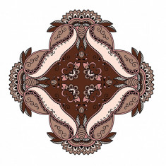Sticker decorativ Mandala, Maro, 50 cm , 1062STK
