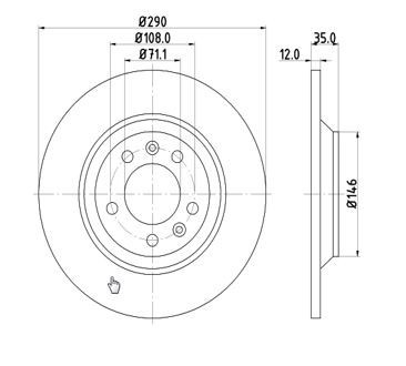 MTR 12108562 Disc frana