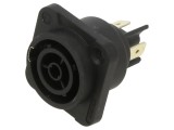 Conector circular POWER X Series, 3 pini, 20A, drept