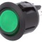 Rocker Switch DPST 2 ON-OFF 20A 12VDC Verde LED R13-244-DC 50m&Omega;