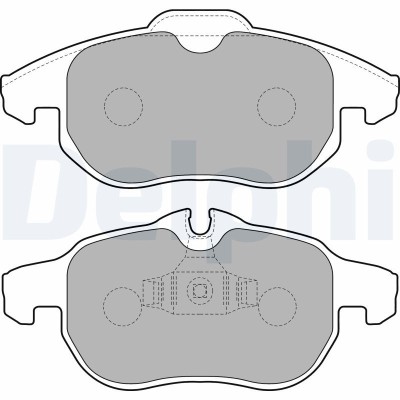 DELPHI LP1723 set placute frana,frana disc foto