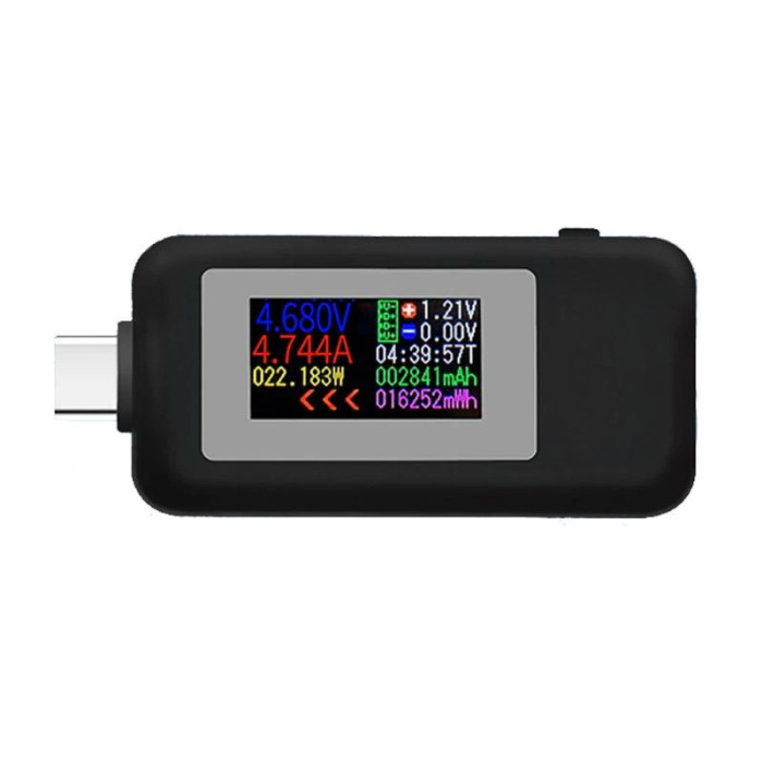 Tester incarcare USB cu KWS-1902C Type-C OKY0273-4-Black