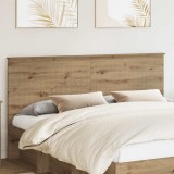 vidaXL Tăblie cap cu headboard Stejar Artizanal 180 cm Lemn compozit 887735