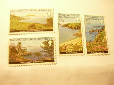 Serie Guernsey 1976 - Peisaje , 4 valori foto