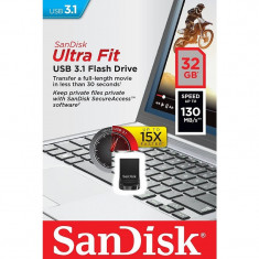 Memorie externa SanDisk Ultra Fit 32GB USB 3.1 Black foto