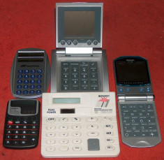 calculatoare birou (5 buc.), unele cu calendar, convertor valutar, etc foto