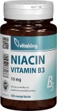Vitamina B3 niacina 10mg, 100 comprimate, Vitaking