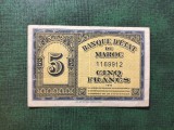 MAROC 5 FRANCI 1943 VF